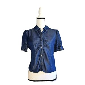 NWT Blashe Jean Style Blouse BY MICHU BOUTIQUE